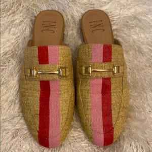 Brand New INC Straw Mules 7.5